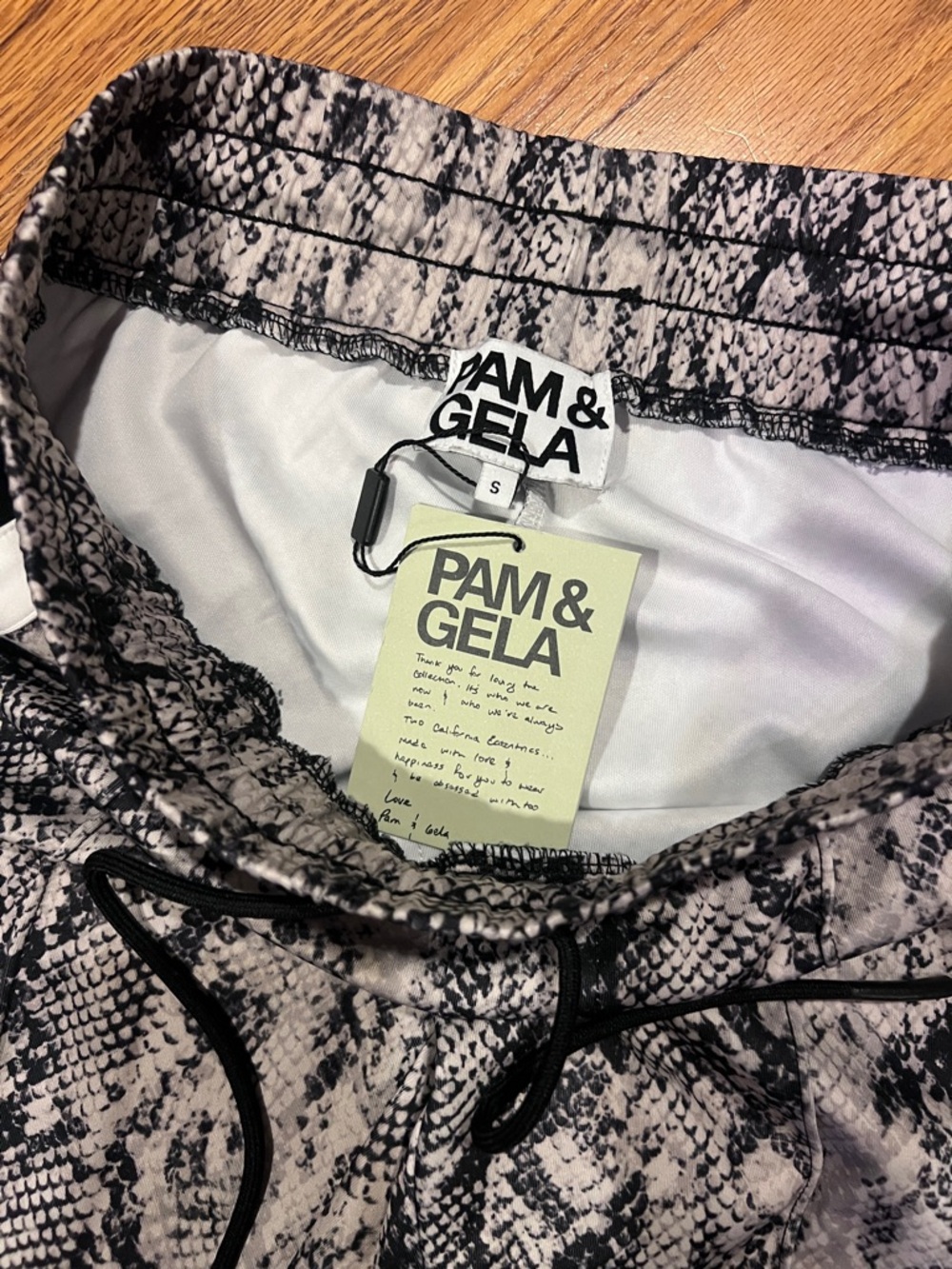 Pam & Gela Snake Print Track Jacket & Pants Set - Picture 9 of 10